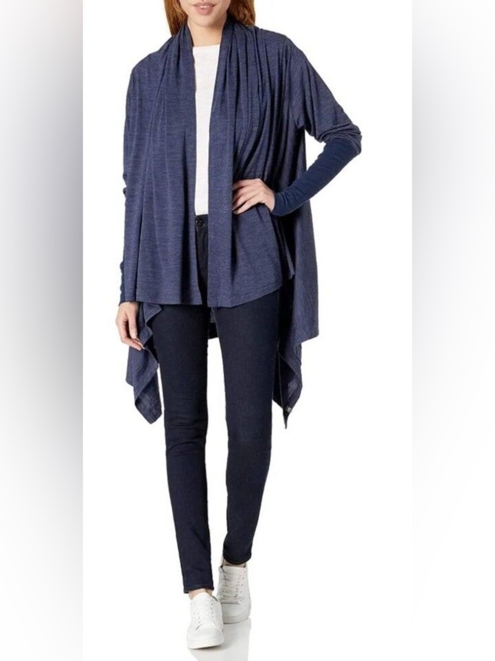 Icebreaker Sydney wool Wrap Blue. Women’s Large Excellent condition!